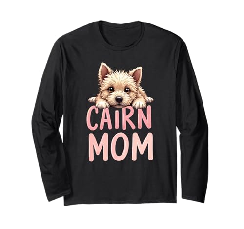 Cairn Mama Hund Cairn Terrier Mama Süßer Welpe Langarmshirt Cairn Mama Hund Cairn Terrier Mama Süßer Welpe Langarmshirt von Cairn Terrier Fun Designs