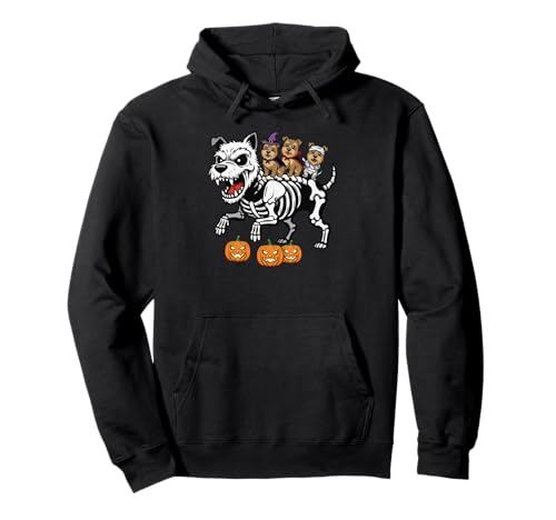 Cairn Terrier Skelett Mama Hexe Halloween Kind Herren Damen Pullover Hoodie Cairn Terrier Skelett Mama Hexe Halloween Kind Herren Damen Pullover Hoodie von Cairn Terrier Lovers Halloween Outfits Boy Girl