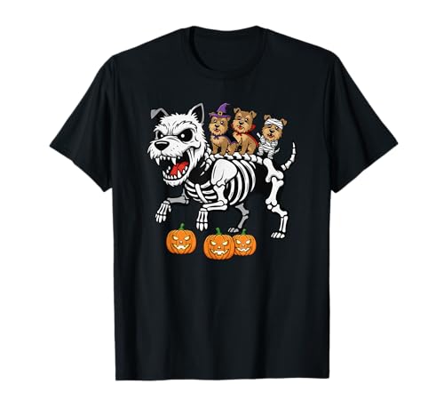 Cairn Terrier Skelett Mama Hexe Halloween Kind Herren Damen T-Shirt Cairn Terrier Skelett Mama Hexe Halloween Kind Herren Damen T-Shirt von Cairn Terrier Lovers Halloween Outfits Boy Girl
