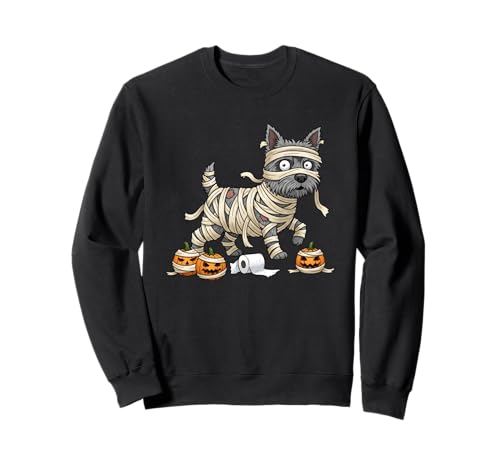 Lustiger Cairn Terrier Mumie Kürbis Halloween Kinder Herren Damen Sweatshirt Lustiger Cairn Terrier Mumie Kürbis Halloween Kinder Herren Damen Sweatshirt von Cairn Terrier Lovers Halloween Outfits Boy Girl