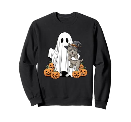 Lustiger Geist Cairn Terrier Kürbis Halloween Kinder Herren Damen Sweatshirt Lustiger Geist Cairn Terrier Kürbis Halloween Kinder Herren Damen Sweatshirt von Cairn Terrier Lovers Halloween Outfits Boy Girl
