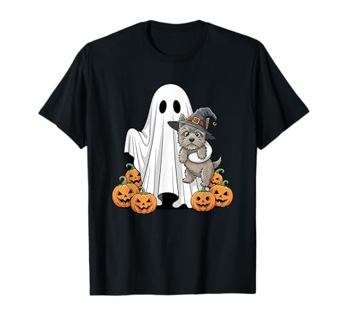 Lustiger Geist Cairn Terrier Kürbis Halloween Kinder Herren Damen T-Shirt Lustiger Geist Cairn Terrier Kürbis Halloween Kinder Herren Damen T-Shirt von Cairn Terrier Lovers Halloween Outfits Boy Girl