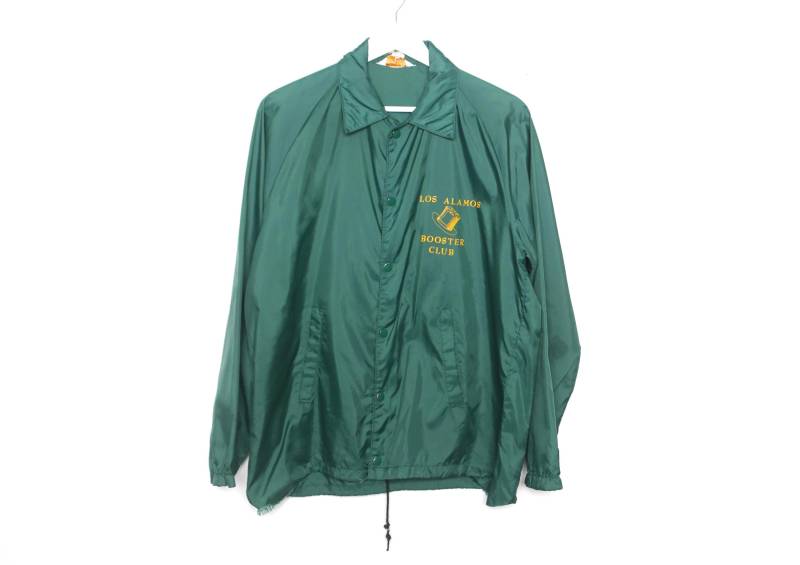 Vintage Los Alamos New Mexico 1960S Windjacke Grün & Gelb Size Large - Manhattan Project Area 51 Booster Jacke Kostenloser Versand Vintage Los Alamos New Mexico 1960S Windjacke Grün & Gelb Size Large - Manhattan Project Area 51 Booster Jacke Kostenloser Versand von CairoVintage