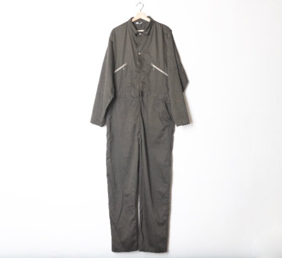 Vintage Olive Grün Mechaniker Overall Arbeitskleidung Größe Large Herren Vintage Vintage Olive Grün Mechaniker Overall Arbeitskleidung Größe Large Herren Vintage von CairoVintage