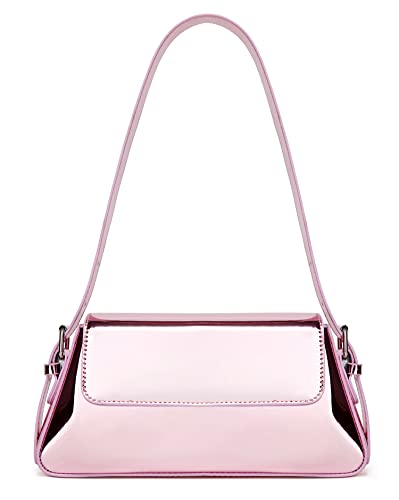 Abendtasche Damen Hobo Tasche Clutch Y2k Glitzernde Silber Geldbörse Tote Handtasche Schulter Party Tasche Niedliche Crossbody Taschen mit Geldbörse, Ein Lila, Einheitsgröße von Caissip