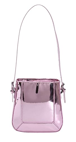 Abendtasche für Damen, Hobo-Tasche, Clutch, Y2K, glitzernd, silberfarben, Handtasche, Schultertasche, niedlich, Party-Umhängetasche, 2024, Pink, Einheitsgröße von Caissip