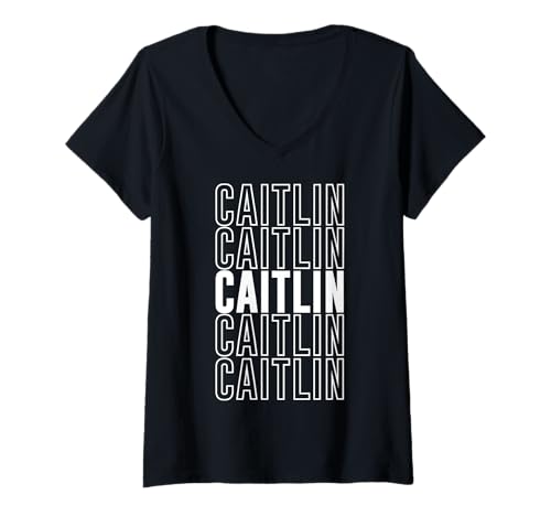 Damen Caitlin T-Shirt mit V-Ausschnitt Damen Caitlin T-Shirt mit V-Ausschnitt von Caitlin Apparel