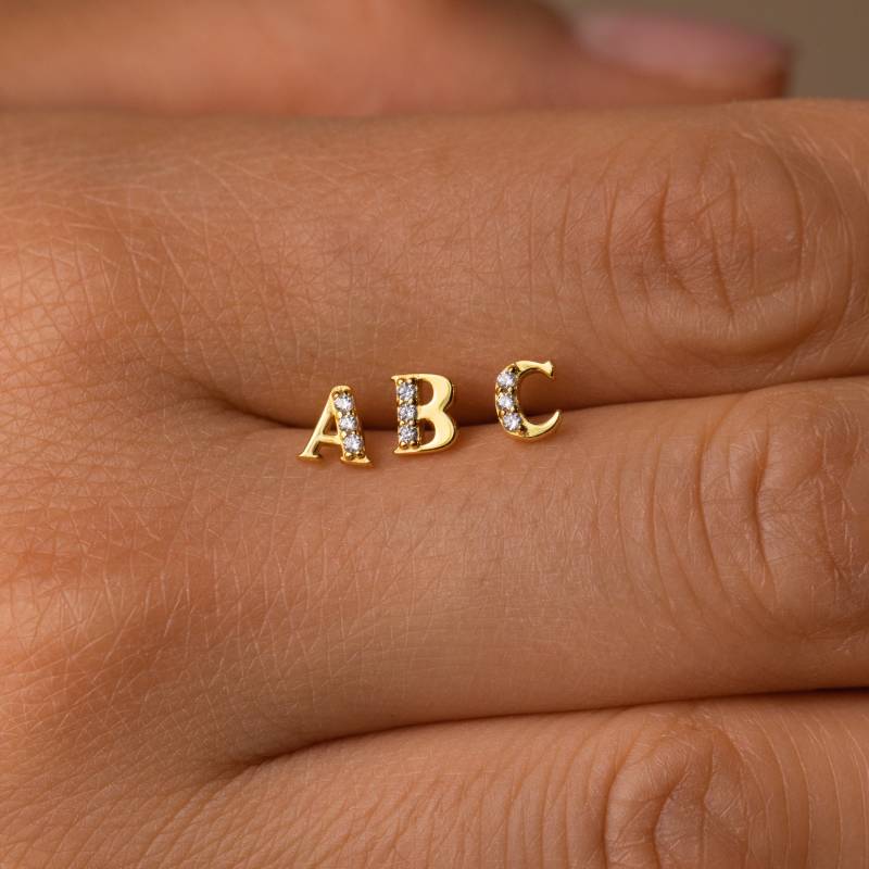 Diamant Initial Ohrringe Von Caitlyn Minimalist Individuelle Gold Buchstabe Ohrstecker Zum Stapeln Beste Freundin Geschenk Geburtstag Er271 von CaitlynMinimalist