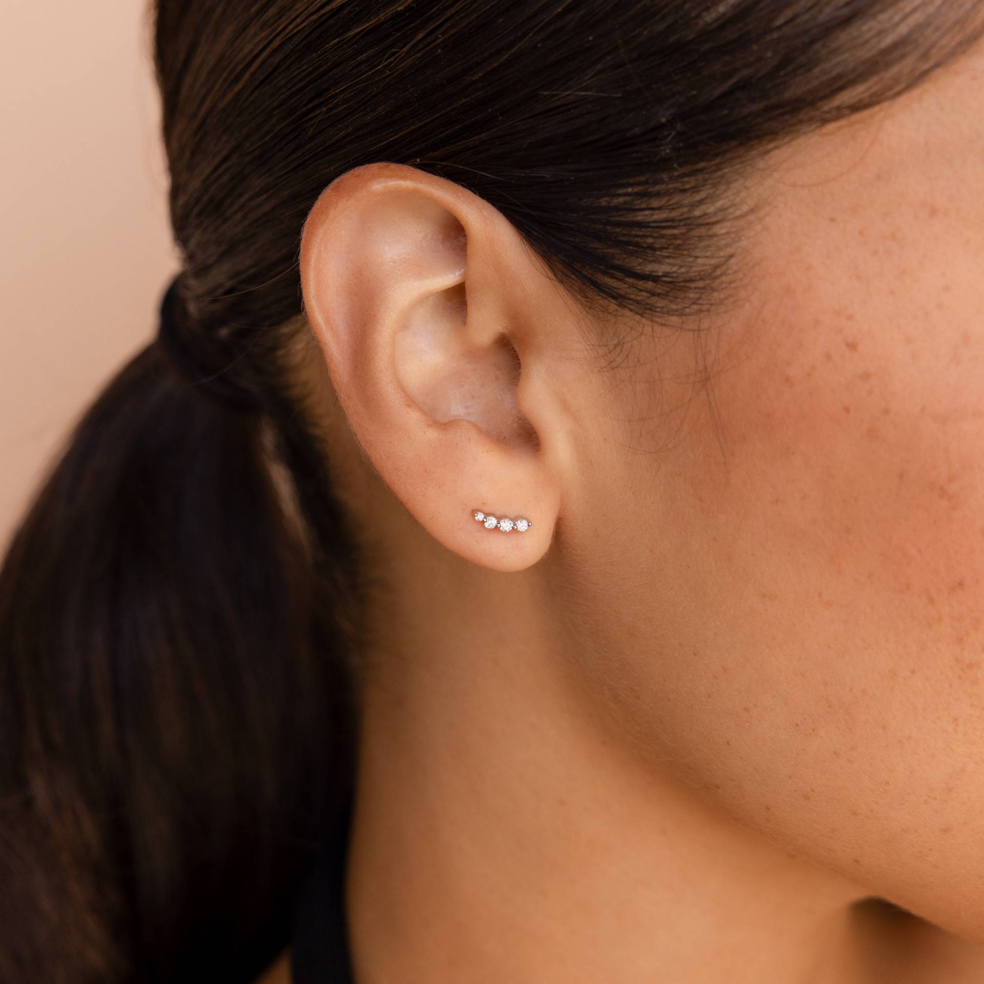 Diamant Ohrringe Von Caitlyn Minimalist Zierliche Ohrstecker Kristall Silber Schmuck Geschenk Für Sie Er361 von CaitlynMinimalist