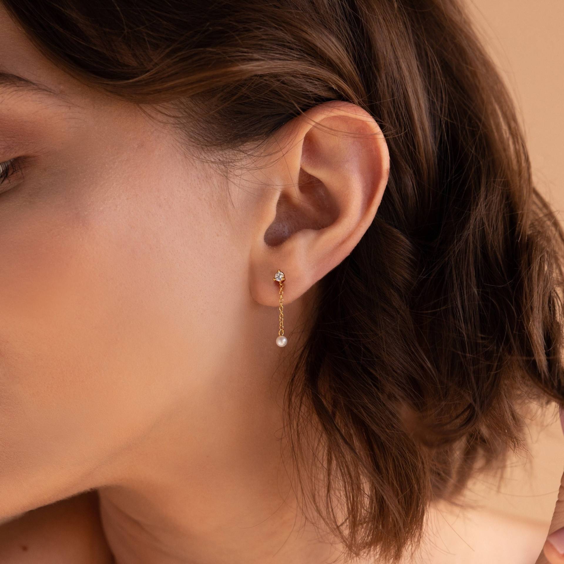 Diamant-Perlen-Ohrringe Von Caitlyn Minimalist Zierliche Perlenketten-Ohrringe Lange Diamant-Ohrstecker Brautjungfernschmuck Er356 Diamant-Perlen-Ohrringe Von Caitlyn Minimalist Zierliche Perlenketten-Ohrringe Lange Diamant-Ohrstecker Brautjungfernschmuck Er356 von CaitlynMinimalist