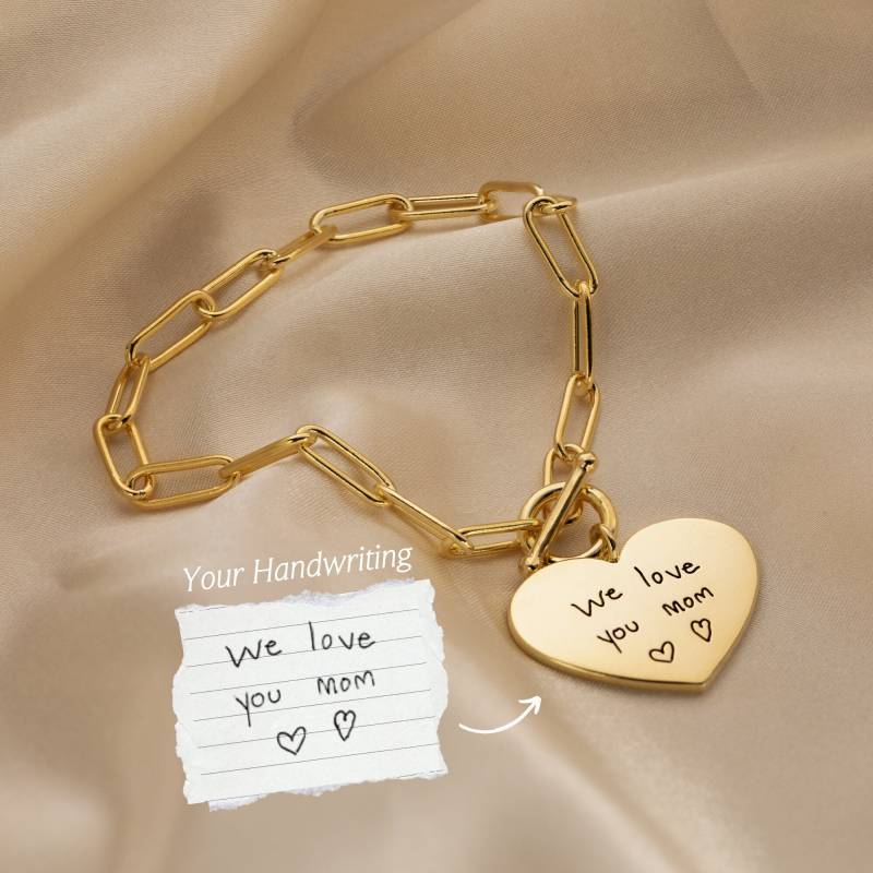 Handschrift Schmuck Bettelarmband Echtes Signature Armband Personalisierter Weihnachtsgeschenk Für Sie Bm21 von CaitlynMinimalist