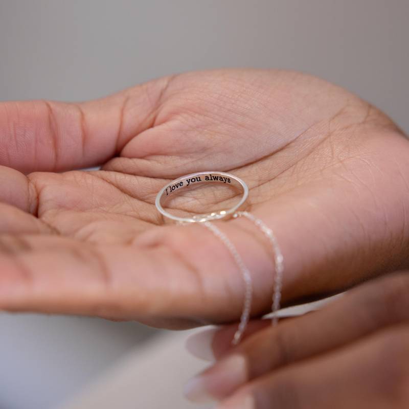 Inner Circle Halskette Von Caitlyn Minimalist Gravierte Versteckte Nachricht Benutzerdefinierte Silber Schmuck Hochzeitsgeschenk Nm73F31 von CaitlynMinimalist