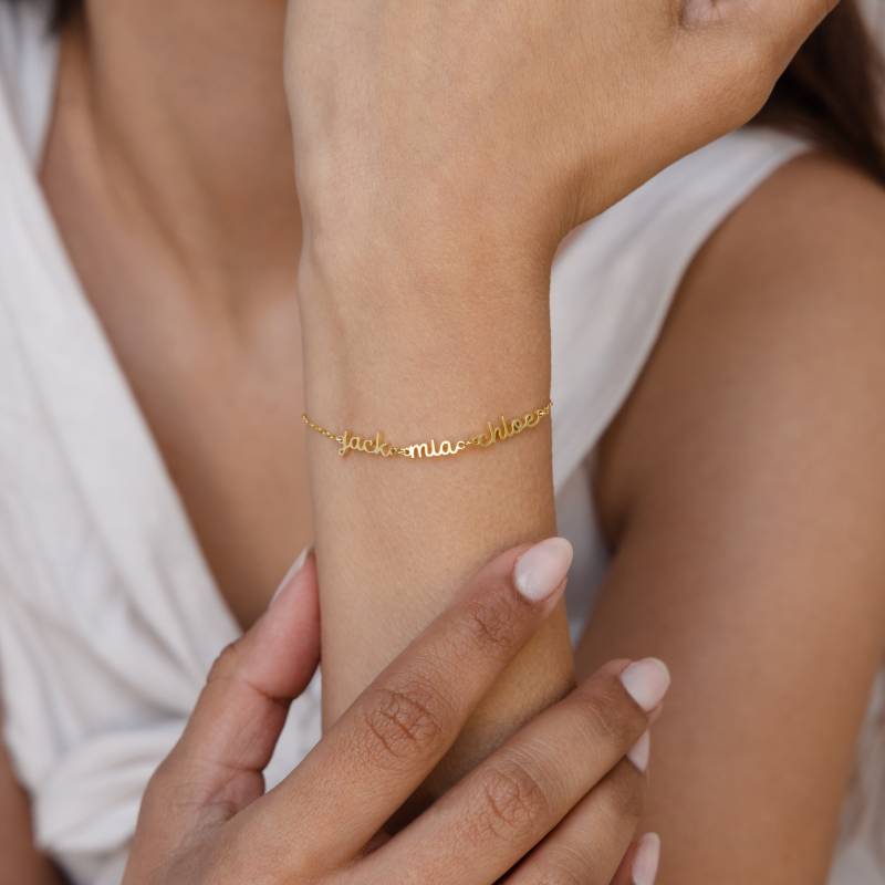 Mini Armband Mit Mehreren Namen Von Caitlyn Minimalist Winziges Individuellen Personalisiertes Brautjungfer Geschenke Bm61F88 von CaitlynMinimalist