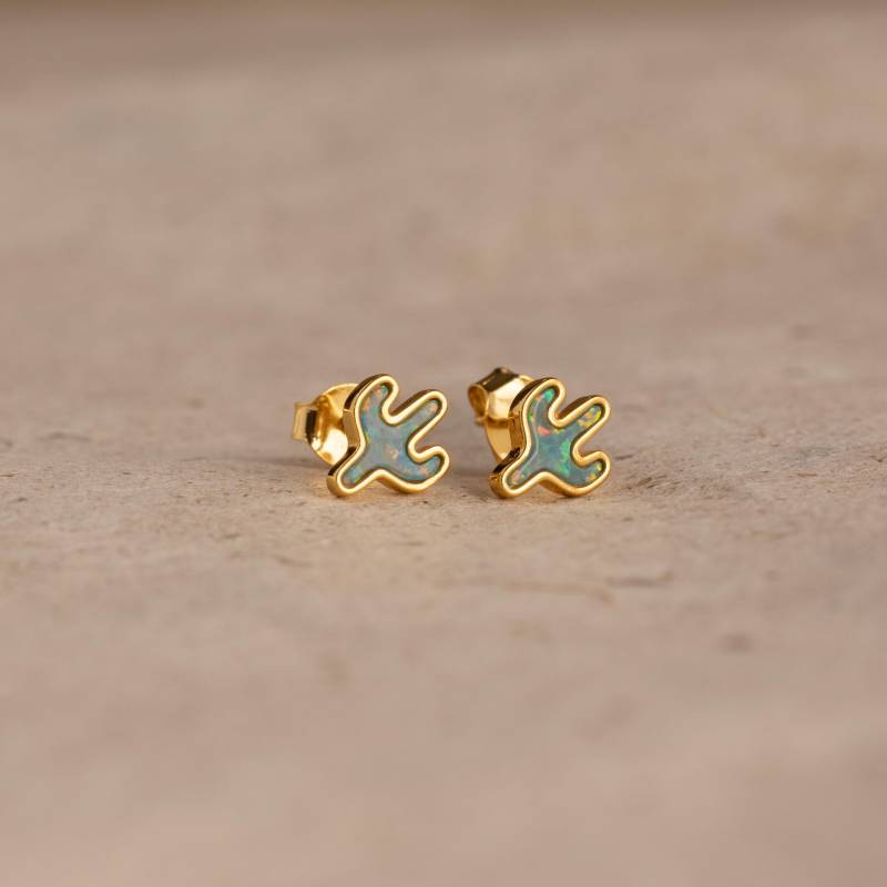Opal Kaktus Ohrstecker Von Caitlynminimalist Boho Ohrringe Grüne Edelstein Natur Schmuck Schwester Geschenk Er602 von CaitlynMinimalist
