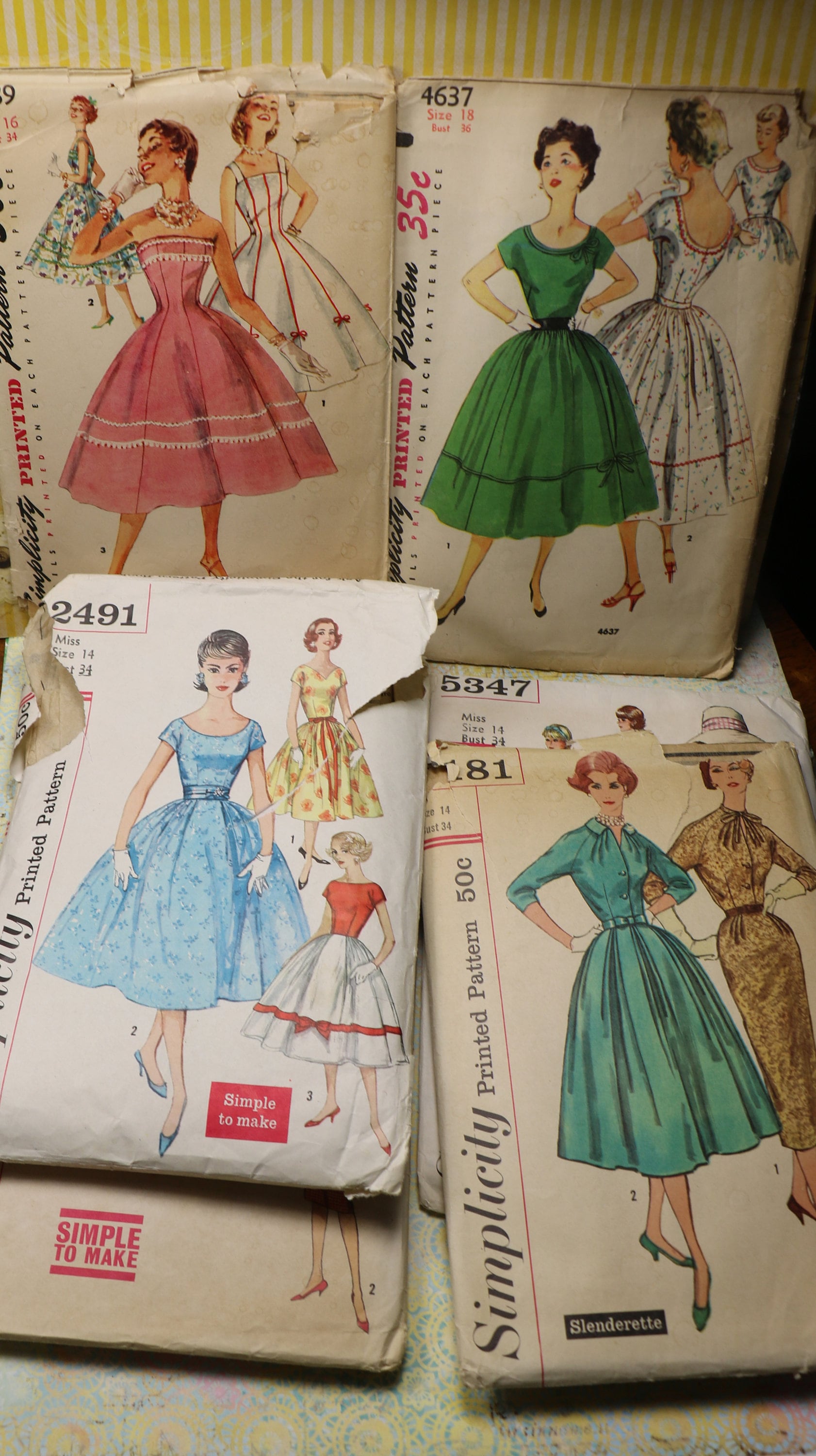 1 Vintage Simplicity Kleid Muster 1 Vintage Simplicity Kleid Muster von CaityAshBadashery