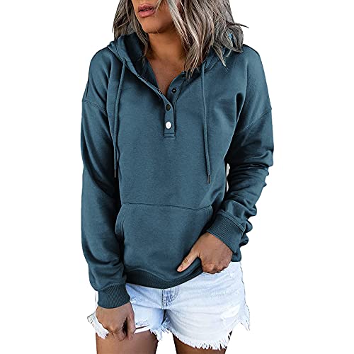 Caixunkun Damen Übergangsjacke Lange Kapuzenjacke Einfarbig Warme Outdoorjacke mit Kordelzug Softshelljacke Winddicht Atmungsaktiv Zip Up Hoodie Jacke Teenager Mädchen Oversize Sweatjacke von Caixunkun