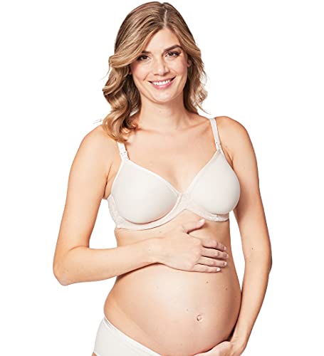 Cake Lingerie Damen Cake Women’s Waffles Underwire Contour T-Shirt Maternity and Nursing Bra Umstands-BH, Beige (Nude 01), (Herstellergröße: 32H UK / 70K EU) von Cake Maternity