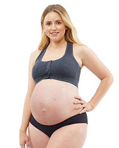 Cake Maternity Damen Biscotti Bügelloser Still, Schwangerschafts-und Geburts BH mit voller Abdeckung, Undurchsichtige, Schwarz, M von Cake Maternity