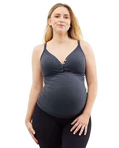 Cake Maternity Damen Marshmallow Petite Nursing Tank Cami Shirt, Black, X-Large von Cake Maternity