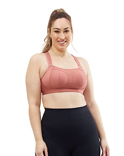 Cake Maternity Damen Popcorn Petite Wire Free Nursing Sports Bra for Breastfeeding BH mit voller Abdeckung, Brick, 85F von Cake Maternity