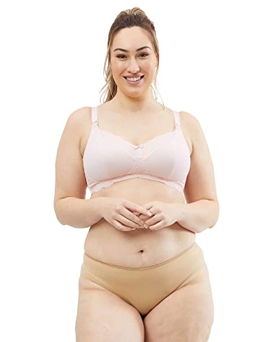 Cake Maternity Damen Taffy Wire Free Soft Cup Full Coverage Nursing Bra Plunge-BH, Rose, 70GG von Cake Maternity