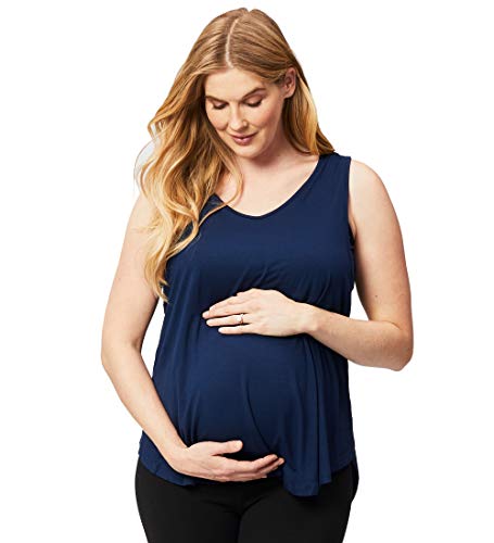 Cake Maternity Damen Womens Swing Nursing Tank Top, Navy, Small T-Shirt, Marine von Cake Maternity