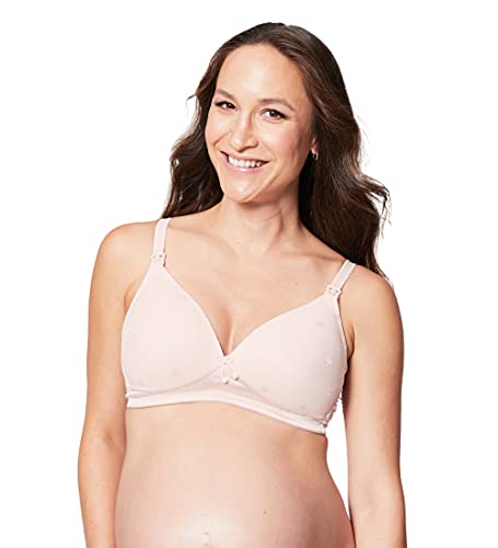 Cake Lingerie Damen Cake Women's Mousse Padded Non-Wire Maternity T-Shirt Nursing Bra Umstands-BH, Pink (Rose 05), (Herstellergröße: 32E UK/ 70F EU) von Cake Maternity