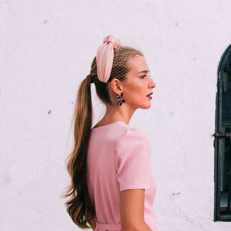 Altrosa Knoten Haarreif Fascinator Vintage-Inspiriertes Hochzeitsgast Accessoire von CalaByLilian