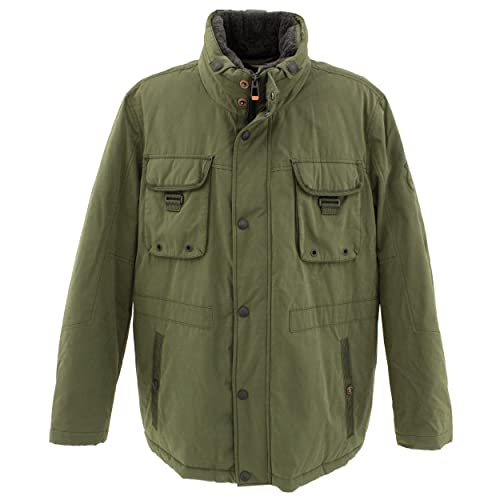 Calamar, Herren Winterjacke Parka Steppjacke Anorak Warm Gefütterter Parka Olive 60 von Calamar