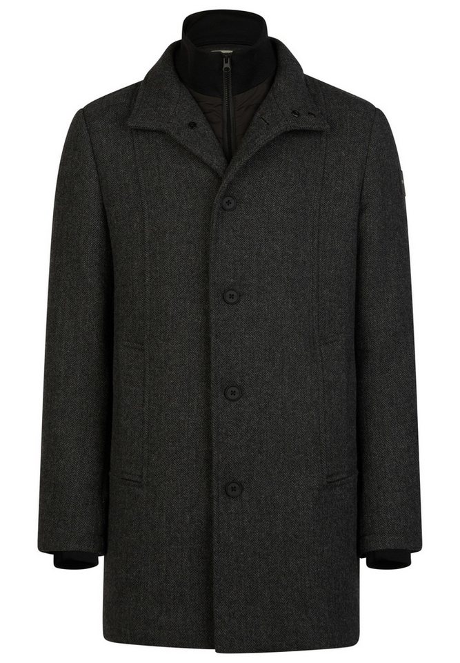 Calamar Strickmantel Wollmantel Herringbone - Gerade von Calamar