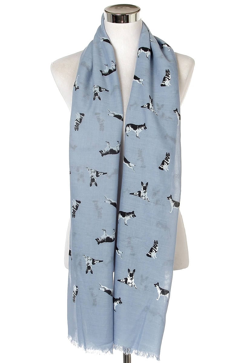 Schäferhund Elsässer Hund Großer Wickelschal 3-Farbig Aus Baumwollgemisch Schäferhund Elsässer Hund Großer Wickelschal 3-Farbig Aus Baumwollgemisch von Calderdalejewllery