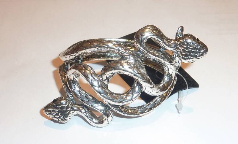 Schlange Serpant Silber Ton Armband Armreif Schlange Serpant Silber Ton Armband Armreif von Calderdalejewllery