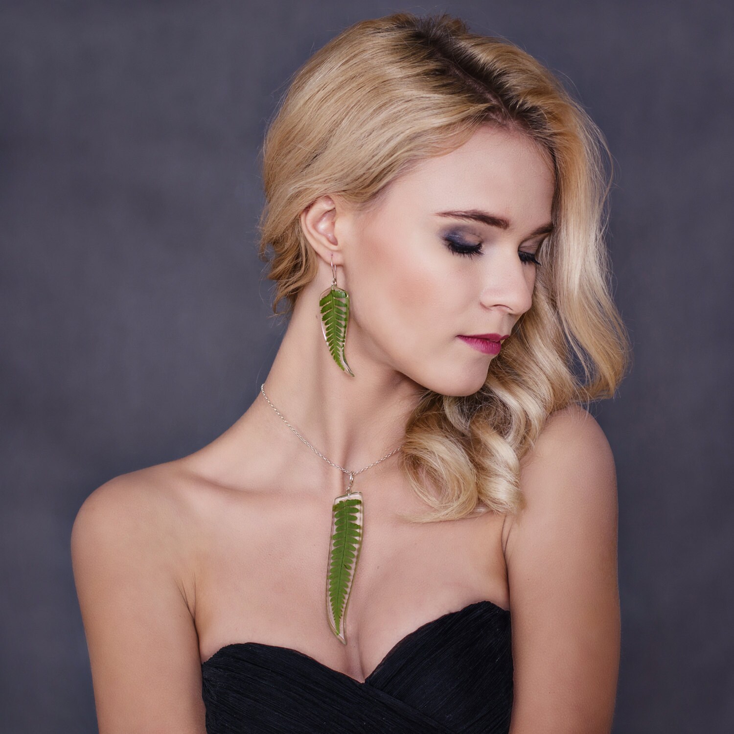 Farn Blatt Ohrringe, Harz Schmuck, Grüne Echte Pflanze Weihnachtsgeschenk, Einzigartige Schmuck Farn Blatt Ohrringe, Harz Schmuck, Grüne Echte Pflanze Weihnachtsgeschenk, Einzigartige Schmuck von Caldesia