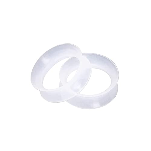 Calefee 6mm Ohr Flesh Tunnel, Ohrringe Plug Silikon für Damen und Herren 2 Stücke, Ohr Expander Transparenter Tunnel von Calefee
