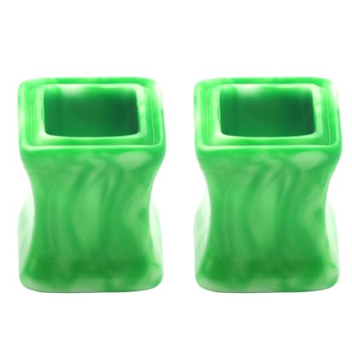Calefee 8mm Ohr Tunnel, Acryl Ohr Plug Quadratische Form Damen Ohr Piercing Schmuck Ohr-Stretching 2 Stücke von Calefee