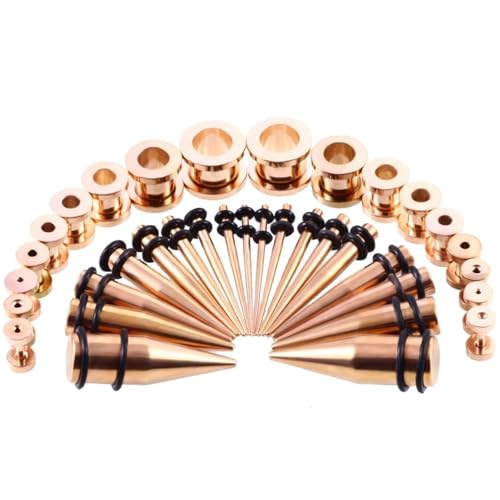 Calefee Ohr Tunnel 1,6mm-10mm, Edelstahl Flesh Plug Taper And Tunnels Set Ohr Piercing für Herren Ohr-Stretching 36 Stücke Calefee Ohr Tunnel 1,6mm-10mm, Edelstahl Flesh Plug Taper And Tunnels Set Ohr Piercing für Herren Ohr-Stretching 36 Stücke von Calefee