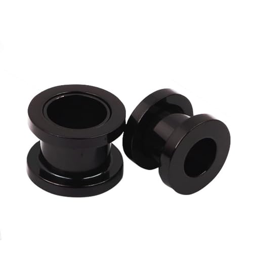 Calefee Ohr Tunnel 3mm, Ohr Plug Edelstahl Schraubgewinde Schwarzer Tunnel Ohr Expander für Herren Ohrringe Piercing 2 Stücke von Calefee