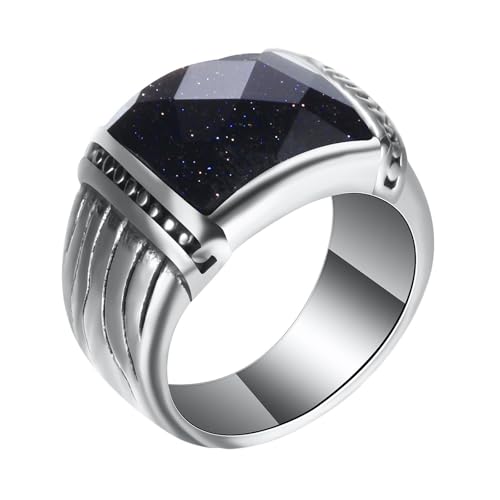 Calefee Verlobungsringe Damen Schlicht, Trauringe Edelstahl für Herren Bandring mit Zirkonia, Größe 62 von Calefee