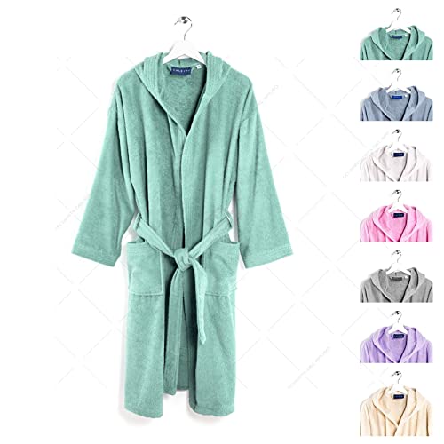 Caleffi - Minorca - Bademantel Herren - Bademantel Damen, Morgenmantel Damen – Flauschiger Damen-Morgenmantel aus Frottee und Herren-Modell aus weicher Baumwolle – ideal für Sie und Ihn von Caleffi