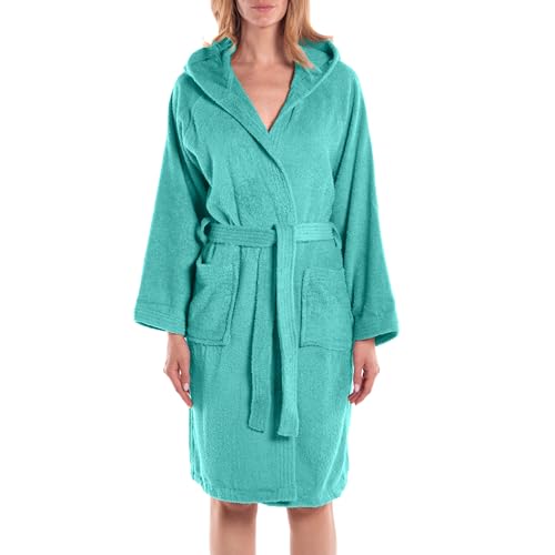 Caleffi - Minorca - Bademantel Herren - Bademantel Damen, Morgenmantel Damen – Flauschiger Damen-Morgenmantel aus Frottee und Herren-Modell aus weicher Baumwolle – ideal für Sie und Ihn von Caleffi