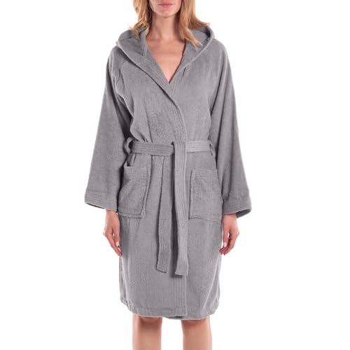 Caleffi - Minorca - Bademantel Herren - Bademantel Damen, Morgenmantel Damen – Flauschiger Damen-Morgenmantel aus Frottee und Herren-Modell aus weicher Baumwolle – ideal für Sie und Ihn von Caleffi