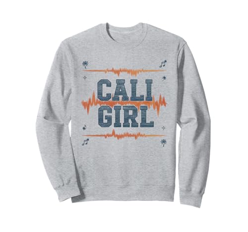 Cali Girl Tshirt California Beach Sommer Urlaub 70er Retro Sweatshirt von Cali Girl Shirt Vintage Retro Beach Mädchen Urlaub