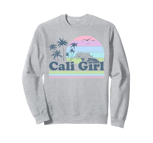 Cali Girl Tshirt California Beach Sommer Urlaub 70er Retro Sweatshirt von Cali Girl Shirt Vintage Retro Beach Mädchen Urlaub
