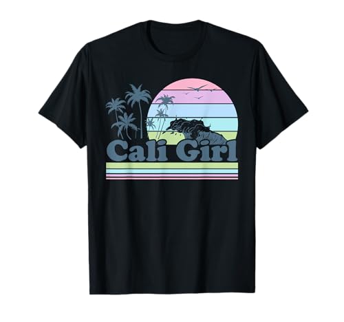 Cali Girl Tshirt California Beach Sommer Urlaub 70er Retro T-Shirt Cali Girl Tshirt California Beach Sommer Urlaub 70er Retro T-Shirt von Cali Girl Shirt Vintage Retro Beach Mädchen Urlaub