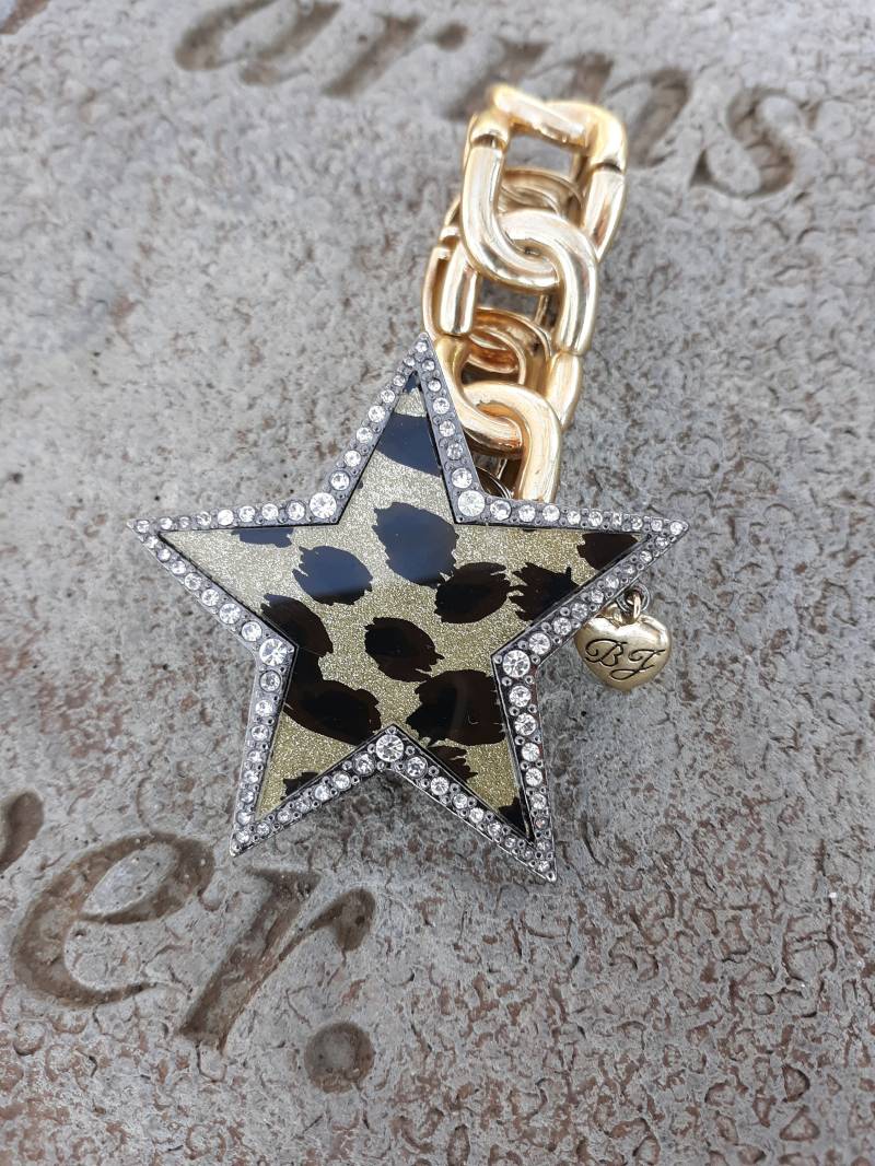 Vintage Seltene 1990's Betsey Johnson Leopard Star Armband von CaliCaliBeautifulVtg