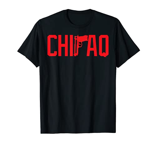 Herren CaliDesign ChiraQ T-Shirt Chicago Windy Stadt Chitown Gun T-Shirt Herren CaliDesign ChiraQ T-Shirt Chicago Windy Stadt Chitown Gun T-Shirt von CaliDesign
