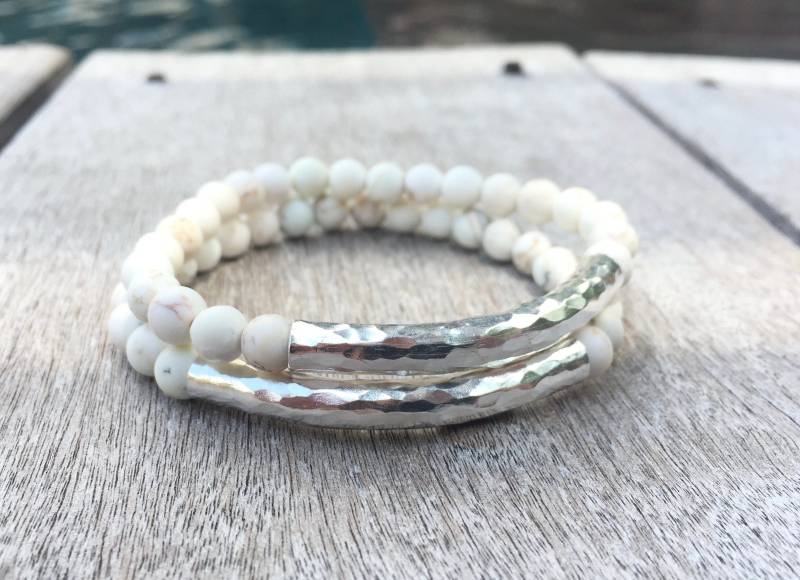 Karen Hill Tribe Silber Armreif Boho Armband Mit Türkisen von CaliKhloe