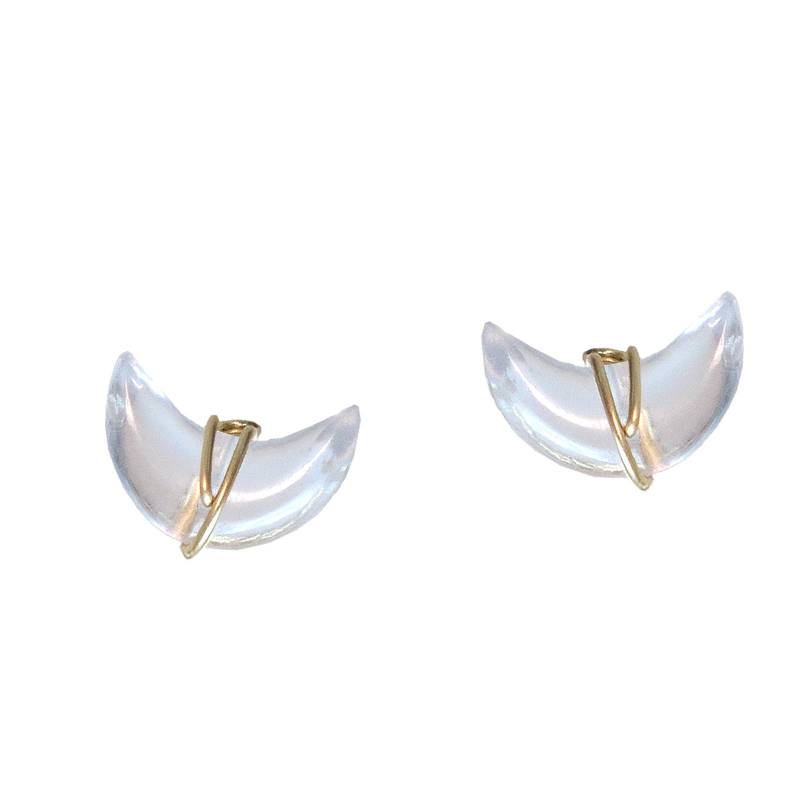 Bergkristall Halbmond Beiträge Modglam 251 von CalicoJunoJewelry
