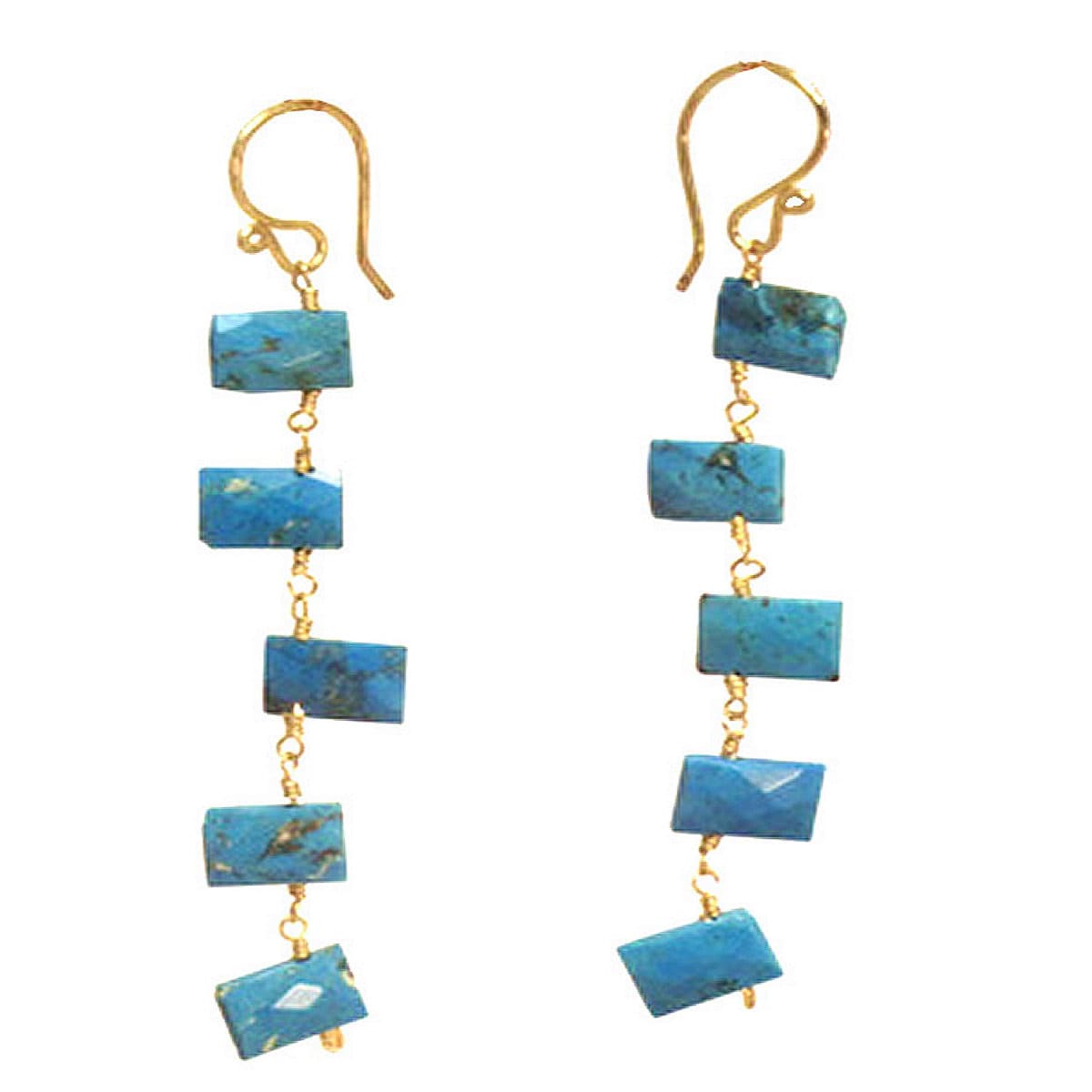 Kissenschliff Türkis Ohrringe Modglam 22 von CalicoJunoJewelry