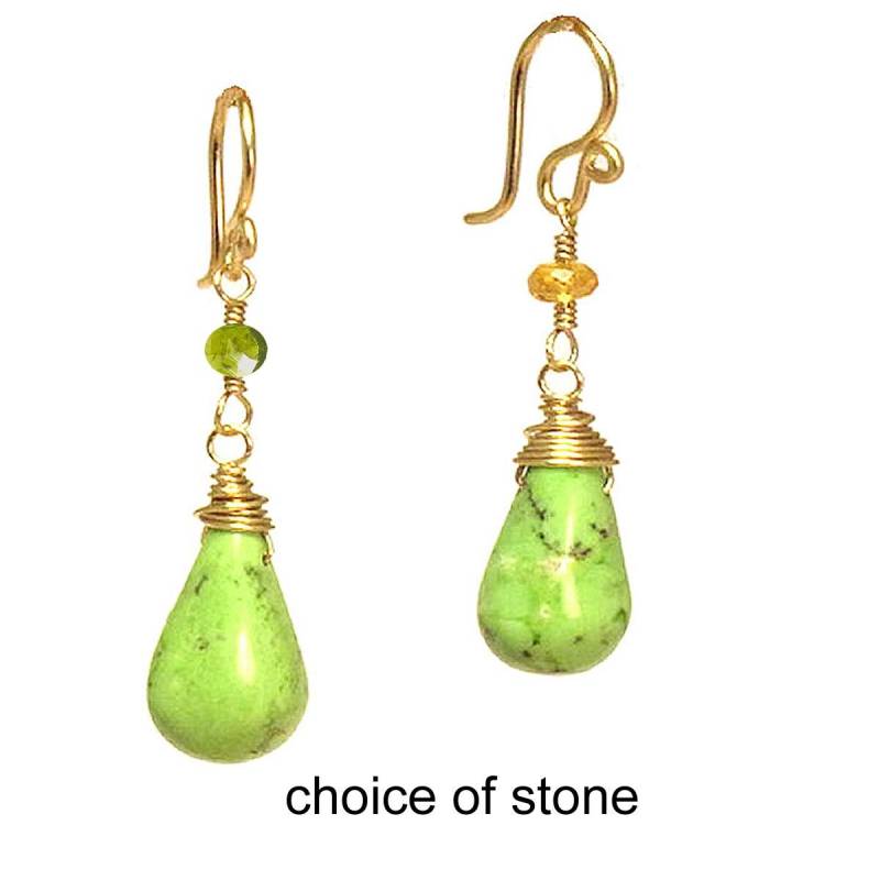 Wahlweise Mandaringranat Oder Peridot Mit Limettengrünem Magnesit Modglam 144 von CalicoJunoJewelry